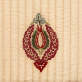 Ornate Beige Bedspread