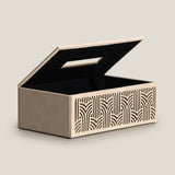 Aurum Beige & Gold Tissue Box