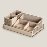 Aurum Beige & Gold Desk Set