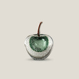 Mottle Green Glass Apple Decor