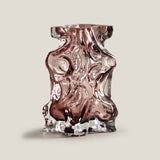 Froisse Purple Glass Vase