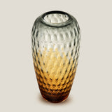 Topaza Amber Grey Glass Vase