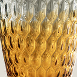 Topaza Amber Grey Glass Vase