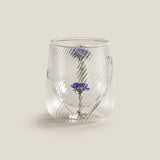 Botanic Blossom Blue Glass Set 4