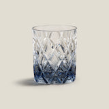 Aristocrat Amber & Blue Whiskey Glass set of 4