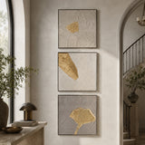 Gilded Ginkgo Leaf Canvas