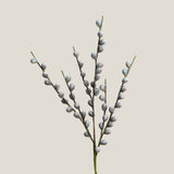 Beige & Blue Berry Branch Foam Flower