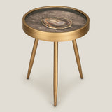 Agatone Brown Side Table