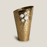 Martele Gold Metal Vase