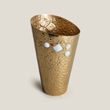 Martele Gold Metal Vase