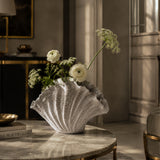Organic Shell Grey Vase