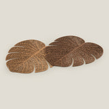 Leafora Brown & Dull Gold Placemat Set of 2