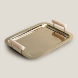 Ambrocia Gold & Ivory Serving Tray