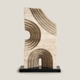 Genoa Beige & Black Abstract Decor
