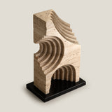 Genoa Beige & Black Abstract Decor