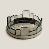 Inlet Nickel & Glass Decor Platter