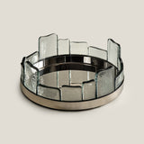 Inlet Nickel & Glass Decor Platter
