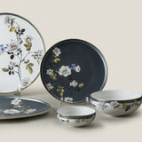 Japonaise White & Blue Dinner Set