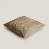 Reverie Brown Embroidered Big Pillow Cover