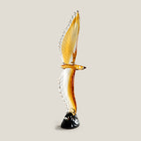Aviora Amber Crystal Eagle Sculpture