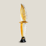 Aviora Amber Crystal Eagle Sculpture