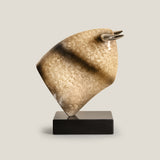 Colossus Beige & Black Bull Sculpture