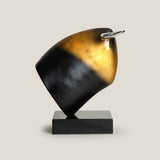 Colossus Gold & Black Bull Sculpture