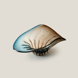 Arque Blue & Brown Glass Decor Platter
