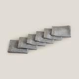 Celeste Grey Cocktail Napkin Set of 6