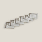 Celeste Off White Cocktail Napkin Set of 6