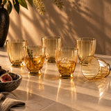 Lumora Amber Drinking Glass