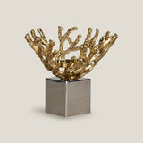 Seattle Gold & Nickel Candle Holder