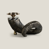 Cherokee Nickel & Patina Candle Holder