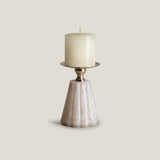 Kai Blush & Gold Candle Holder Small