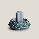 Floraison Blue Candle Holder