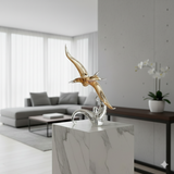 Duccio Di Segna Gabbiano Gold Seagull Sculpture