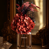 Hydrangea Red Glass Reed Diffuser