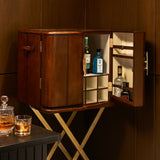 Fiona Brown & Gold Bar Cabinet