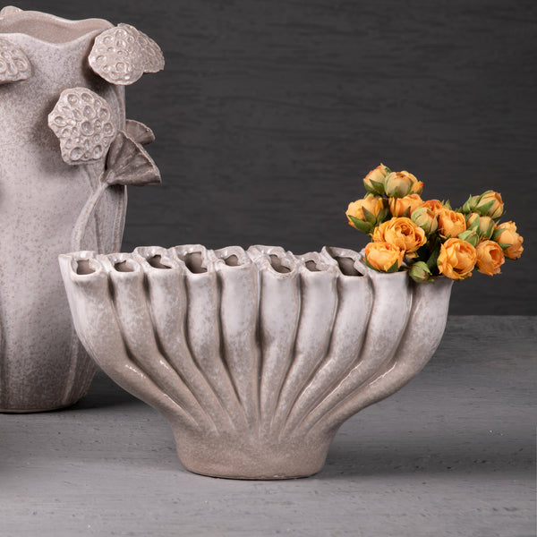 Organic Opulence Grey Vase