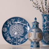 Floraison Blue Decor Platter