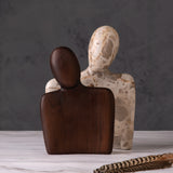 Clasp Beige & Brown Sculpture Set of 2