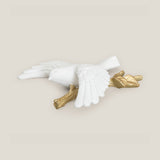 Dove White & Gold Wall Decor L