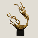 Splash Gold Metal Decor