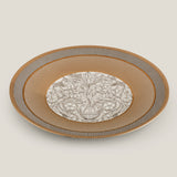 Alessi Gold & Platinum Porcelain Round Platter