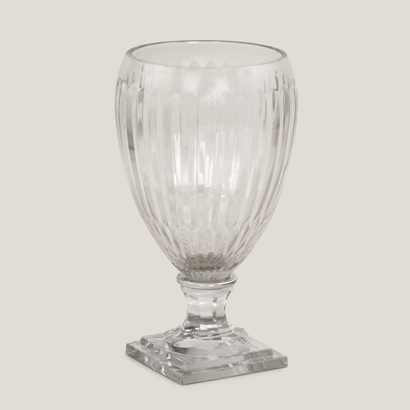 Clarus Clear Footed Glass Vase