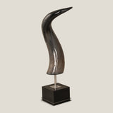 Bestia Horn & Stainless Steel Sculpture