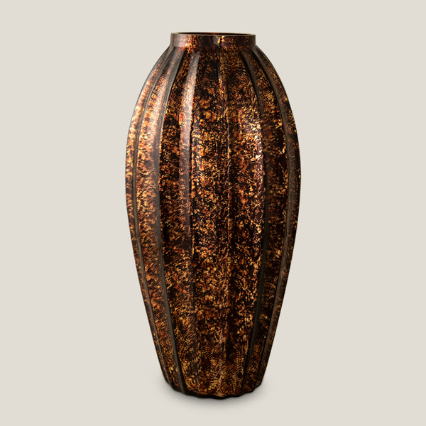 Krater Brown Glass Vase