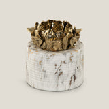 Blossom White & Gold Marble Vase