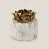 Blossom White & Gold Marble Vase