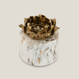 Blossom White & Gold Marble Vase